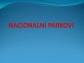 Nacionalni parkovi